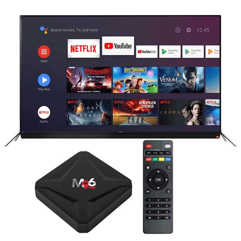 10 Bit Smart TV Box M96 Mini mit H.265 4K 75fps Video Decoder 4GB DDR4 RAM