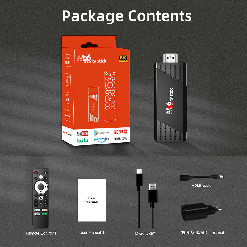 Portable USB TV Stick 32GB ROM EMMC, WAV Audio Smart TV USB Stick