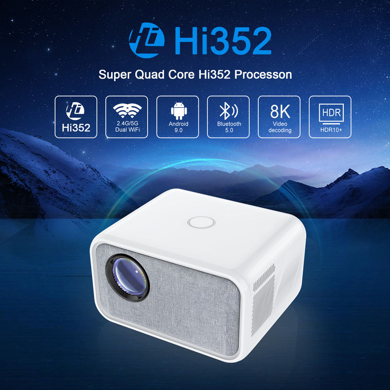 Multi Scene 110V-240V 50-60Hz HD Mini LED T5 Projektor undriod 9.0