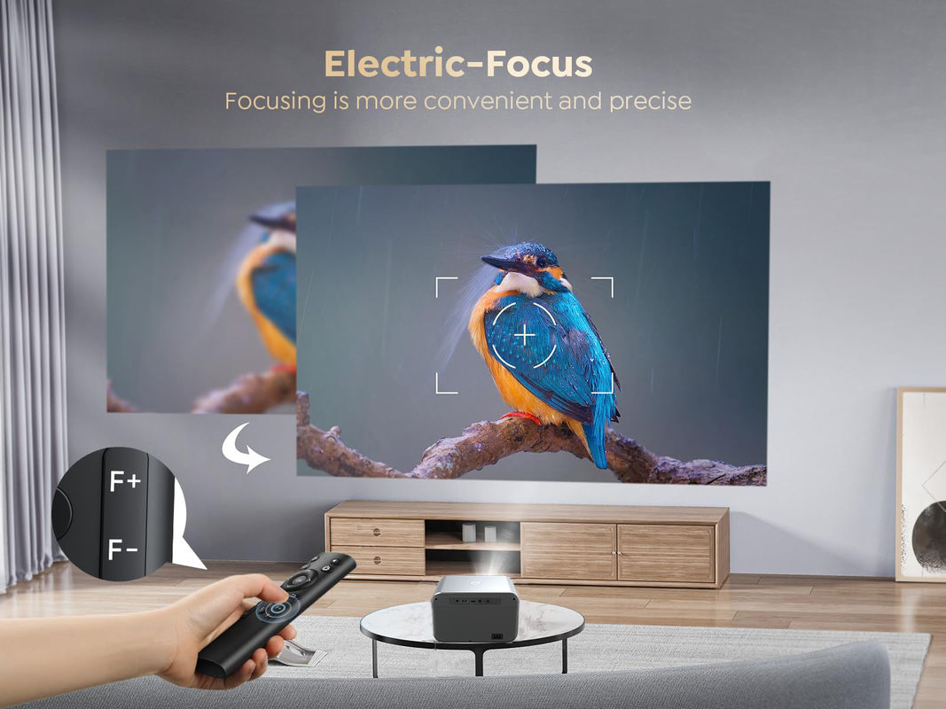 Android 9.0 Neues Produkt Elektrofokus LED+LCD HDMI Projektor 200 Lumen