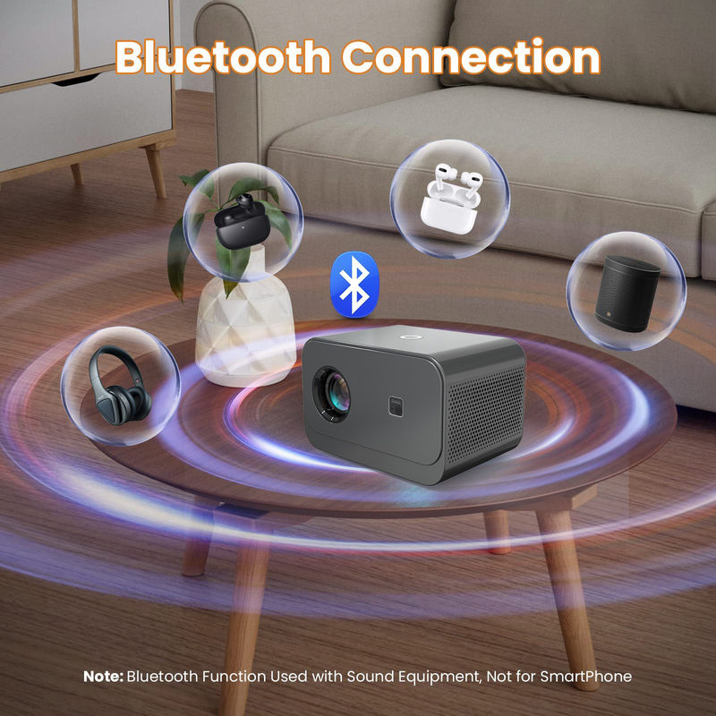 Android 9.0 Neues Produkt Elektrofokus LED+LCD HDMI Projektor 200 Lumen