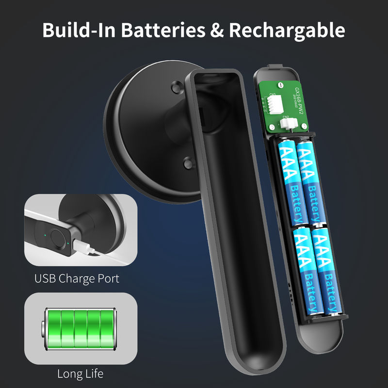 Fingerabdruck Türschloss, Schlüssellose Eintrittsschloss mit Griff, biometrisches Türschloss, 100 Fingerabdrücke Smart Door Lock Knob