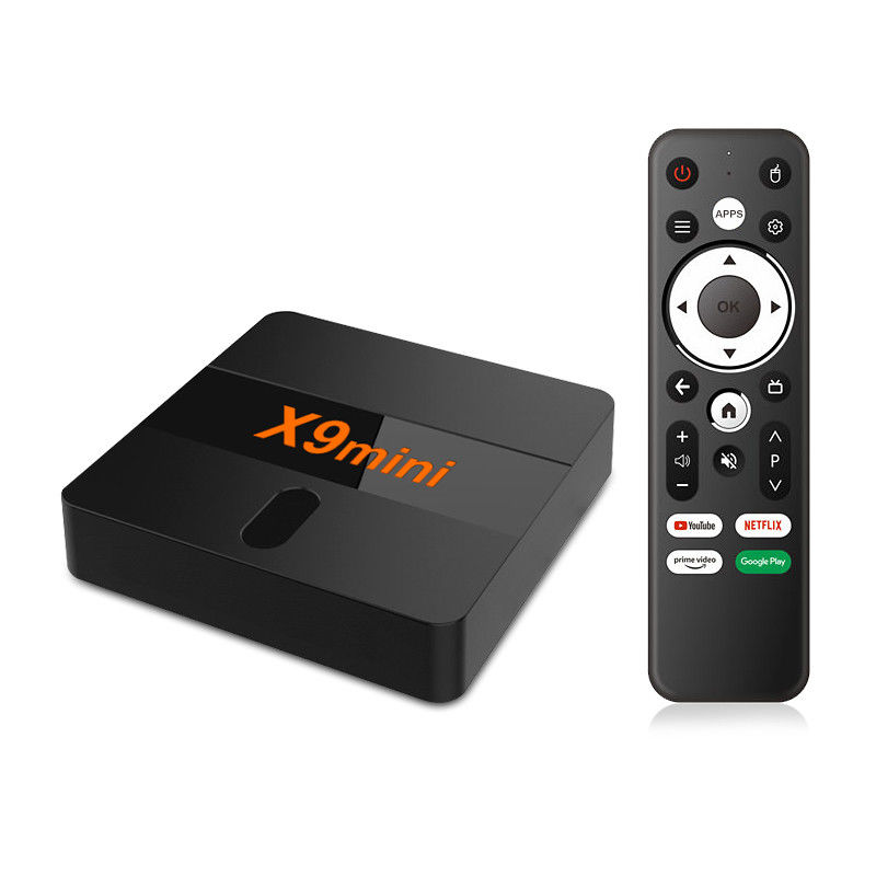 2024 billigste TV Box Android 9 ATV mit BT Voice Remote 1G 8G X9mini