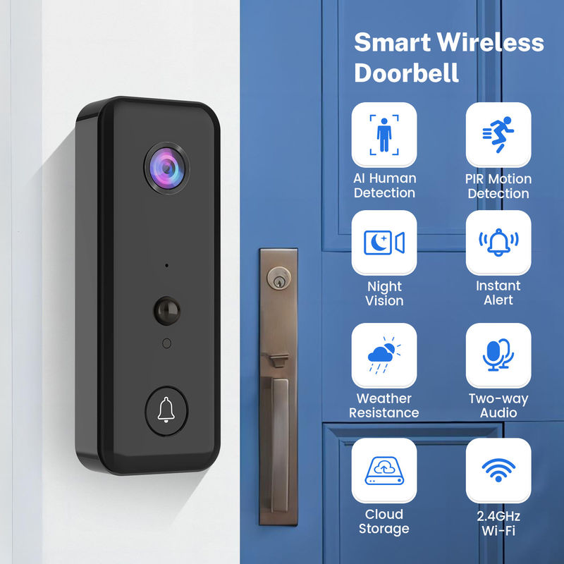 Smart Cloud Storage Visuelle Türglocke H9 mit Kamera WiFi-Netzwerk, App-Unterstützung