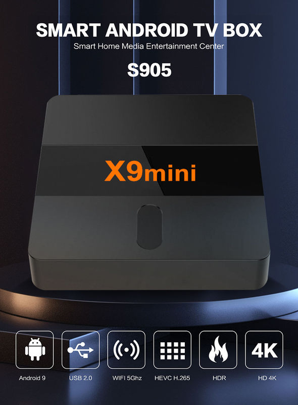 Neue Android TV Box Android 9 ATV WIFI BT4.X 1G/8G besten Preis Atv Box X9mini mit Sprachfernbedienung