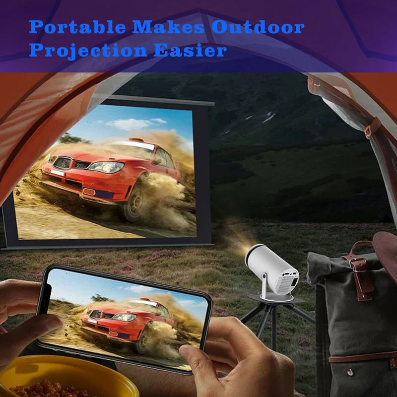 Multiscene HY300 Mini LED Portable Projektor, leichter Kompaktprojektor für Zuhause