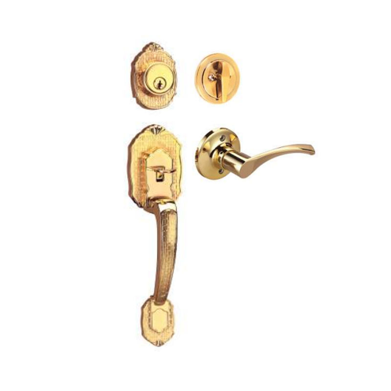 Türschlösser mit Schloss Antike Messing Haustür Handsets Schlafzimmer Türhandsets mit Schloss
