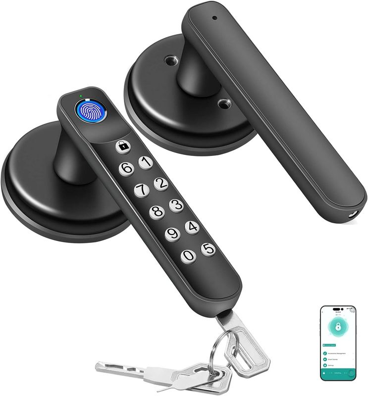 Hotel Smart Door Lock empfohlen für Front Single Lock und glatt abgerundeten Griff Form
