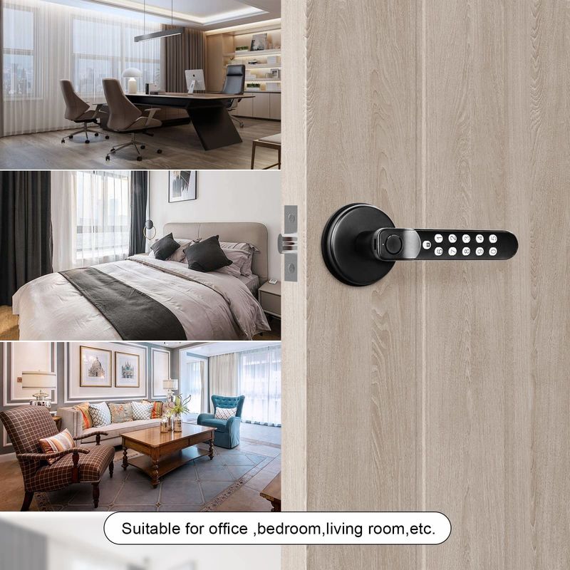 Hotel Smart Door Lock empfohlen für Front Single Lock und glatt abgerundeten Griff Form